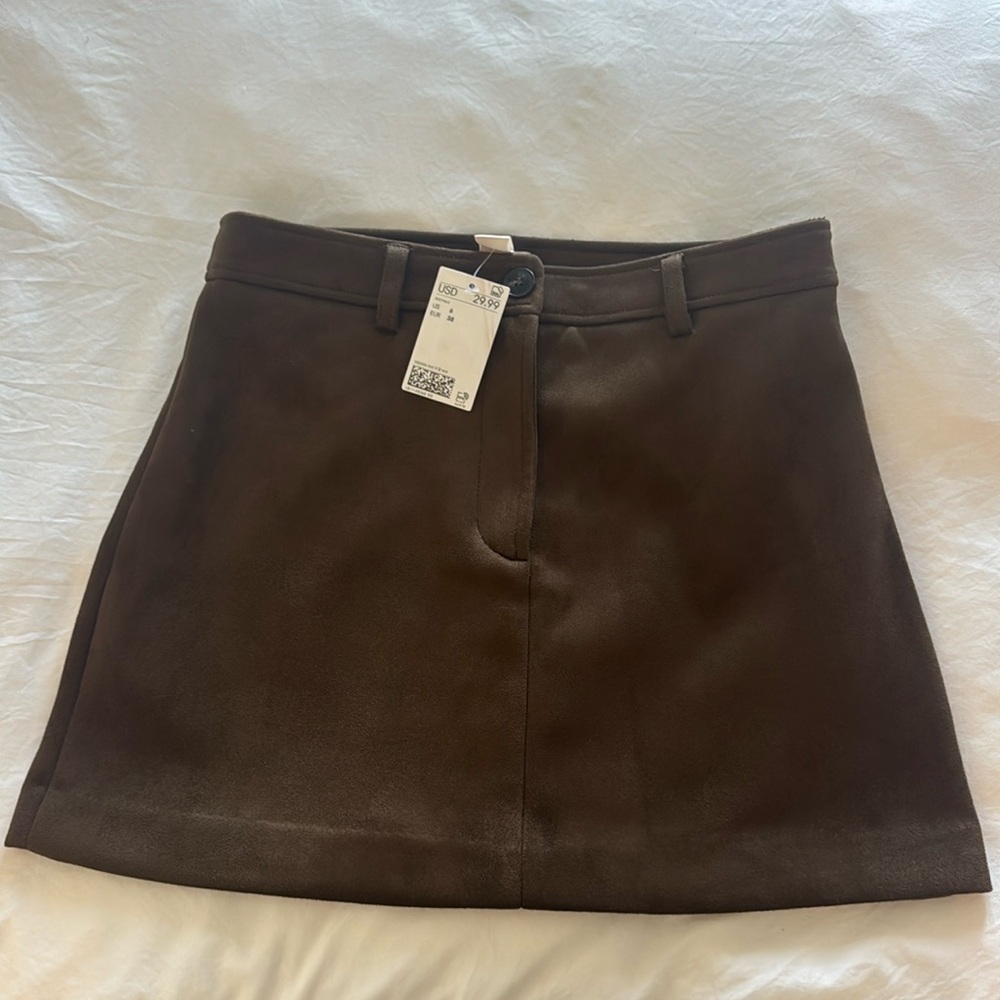 Suede Mini Skirt